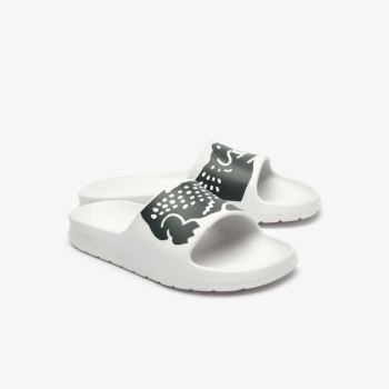 Lacoste Lacoste x Ricky Regal Synthetic Crocodile Slides Pánské - Pantofle Bílé / Zelene | CZ-PE5GvG